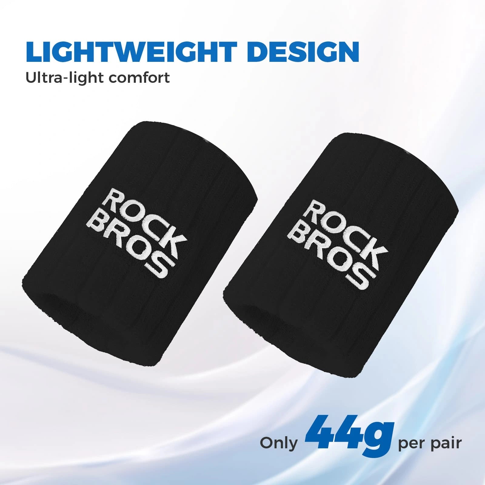 ROCKBROS Polyester-Cotton Sports Wristband with Sweat-Absorbing Fabric and Wrist Support for Daily Sports
#Color_Black
