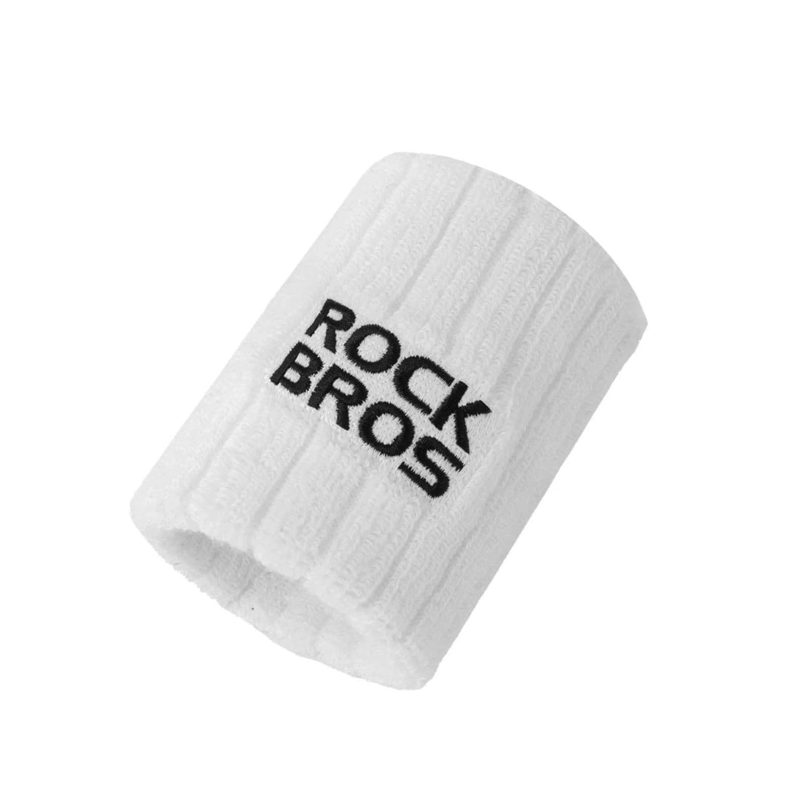 ROCKBROS Polyester-Cotton Sports Wristband with Sweat-Absorbing Fabric and Wrist Support for Daily Sports
#Color_White