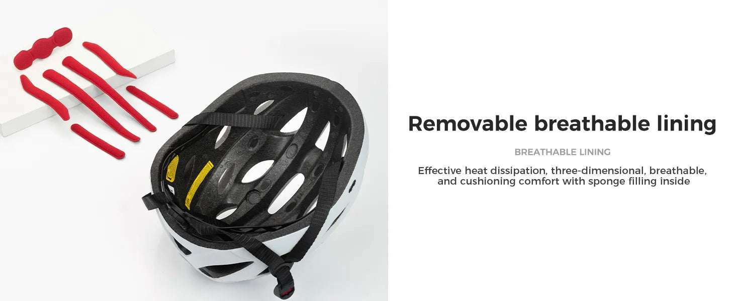 ROCKBROS Pottier Bike Helmet with Visor and Magnetic Goggles