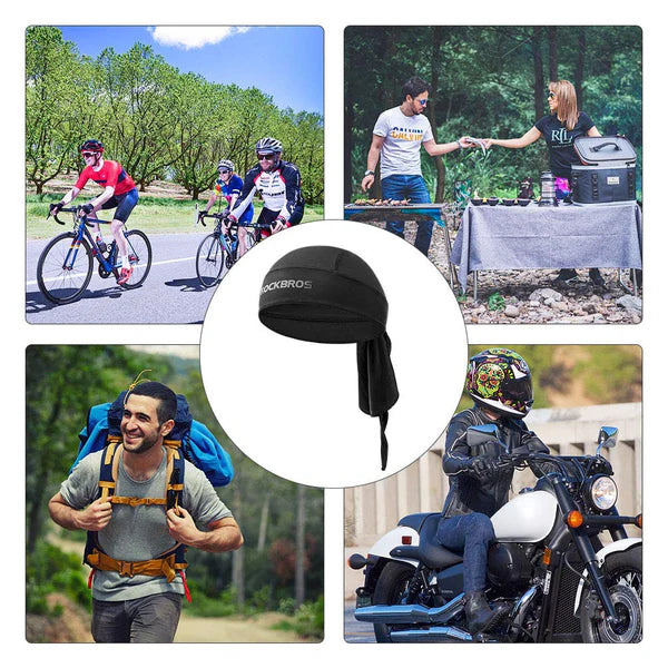 Quick-Dry Cycling Bandana Under Helmet with Cooling Fabric, Breathable Stretch Fit, and Multi-Wear Sports Design