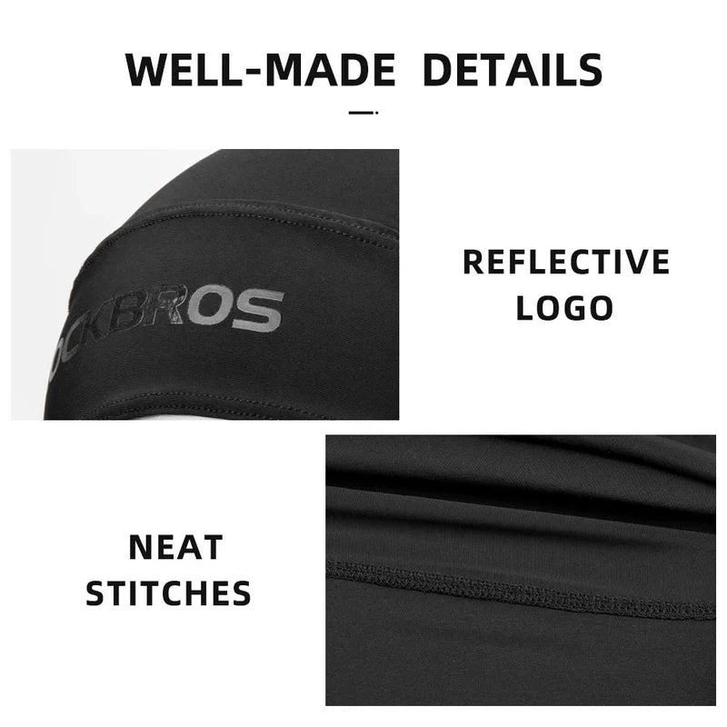 ROCKBROS Quick-Dry Cycling Cap Under Helmet with Sweat-Wicking Breathable Fabric
#Color_Black