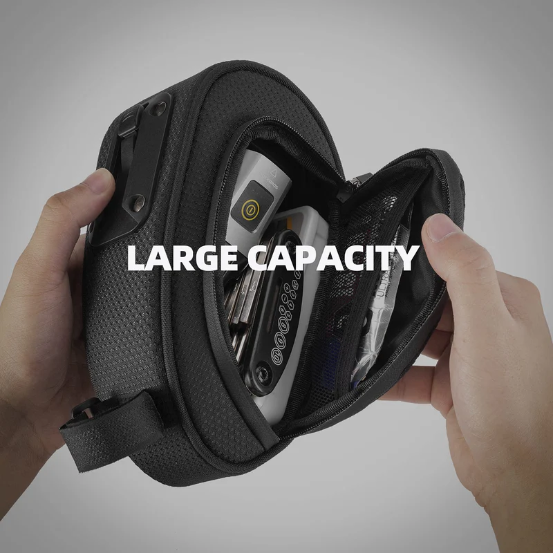 ROCKBROS quick-release 500D durable bike saddle bag mounted under bicycle seat for road cycling and commuting