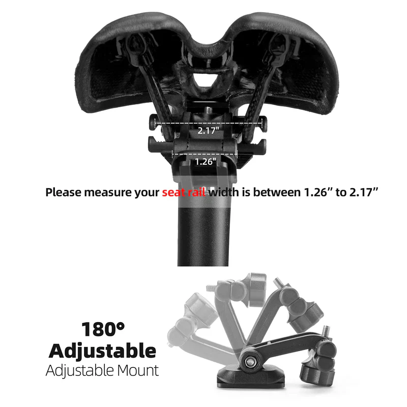 ROCKBROS quick-release 500D durable bike saddle bag mounted under bicycle seat for road cycling and commuting