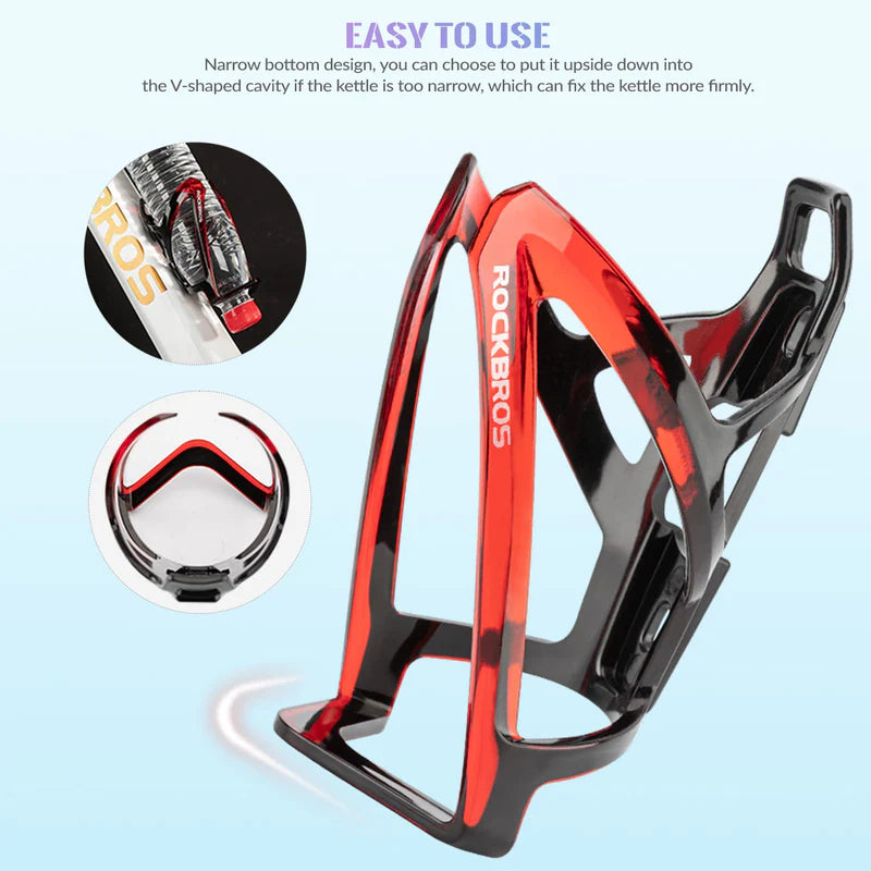 ROCKBROS Rear Saddle Bottle Cage Bundle for Dual Hydration Setup