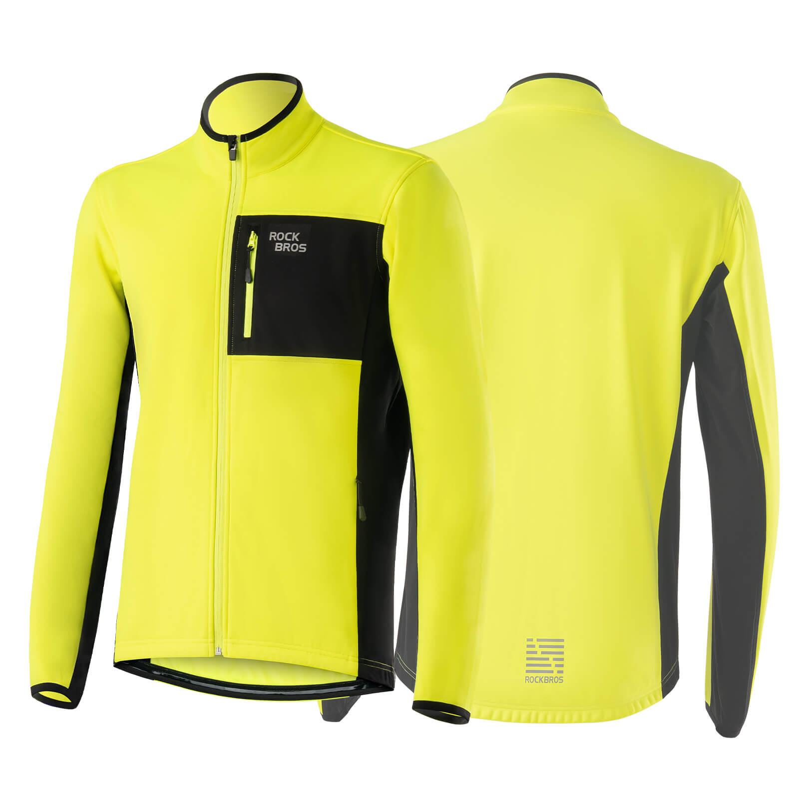 ROCKBROS Reflective Thermal Winter Cycling Jacket for Men and Women