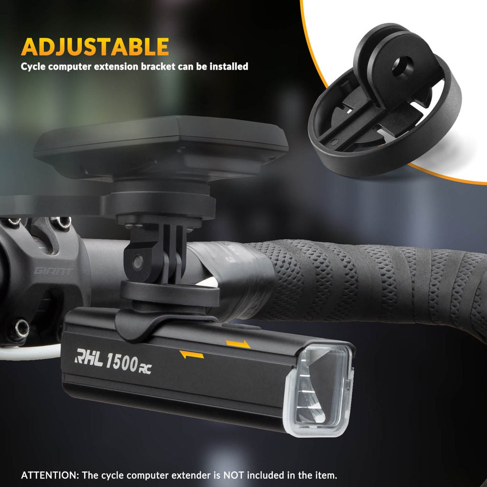 ROCKBROS RHL1500 Bike Front Light – 1500 Lumens, Intelligent ...