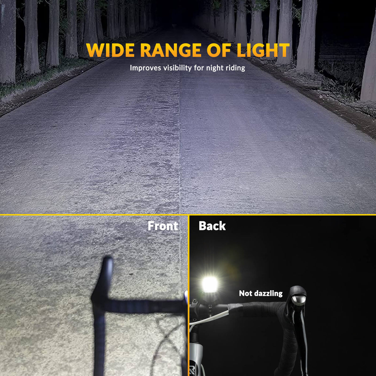 ROCKBROS RHL1500 Bike Front Light – 1500 Lumens, Intelligent ...