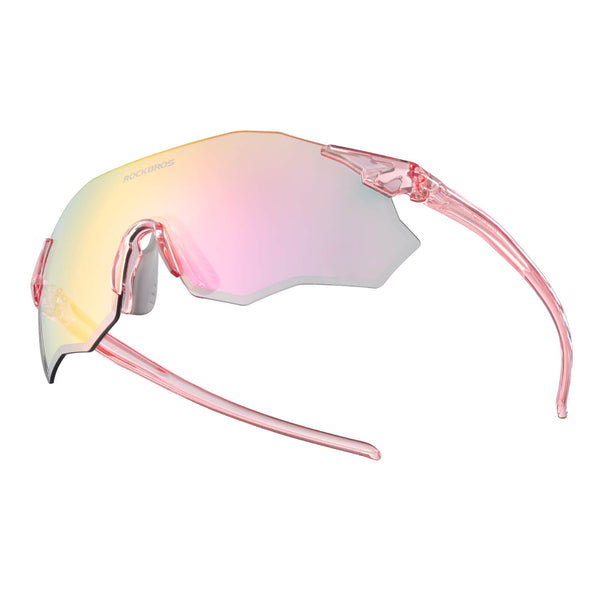 ROCKBROS rimless photochromic cycling glasses for outdoor sports
#Color_Pink