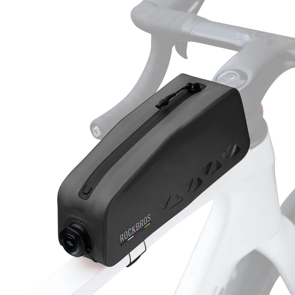 ROCKBROS Road to Sky waterproof bike frame bag 100% waterproof cycling storage
#Color_Black