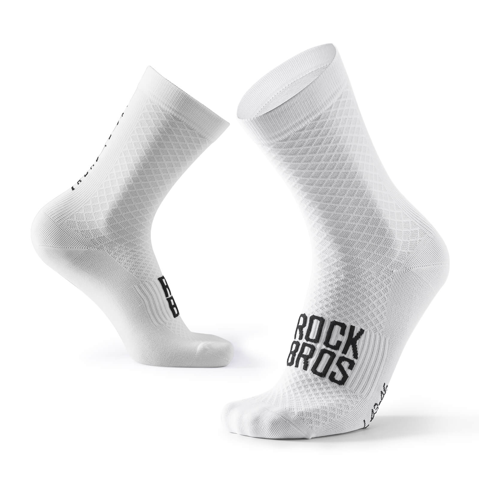 ROCKBROS ROAD TO SKY breathable cycling socks with mesh ventilation for road and mountain biking
#Color_White