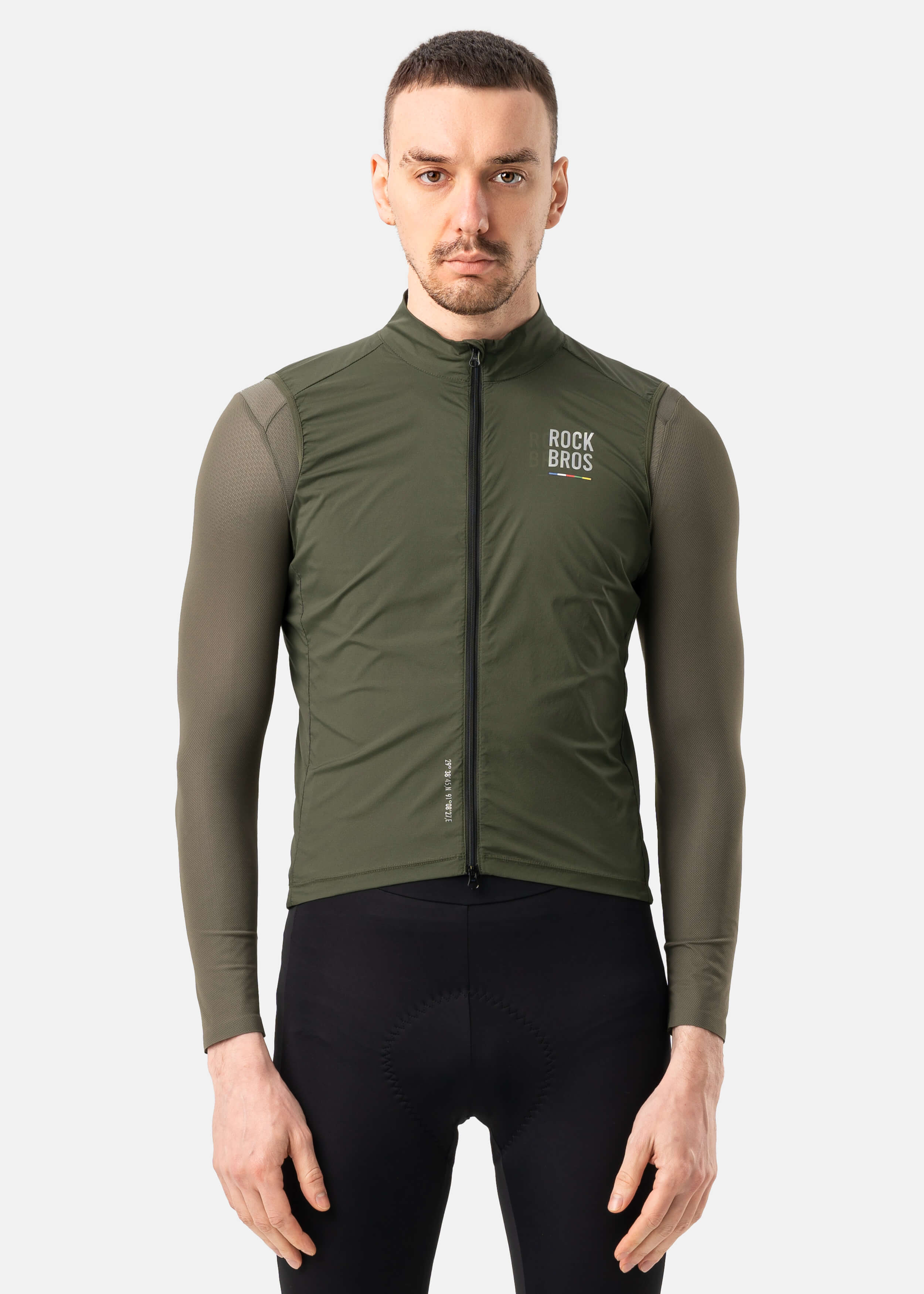 ROCKBROS ROAD-TO-SKY lightweight windproof cycling vest for road biking
#Color_Army Green
