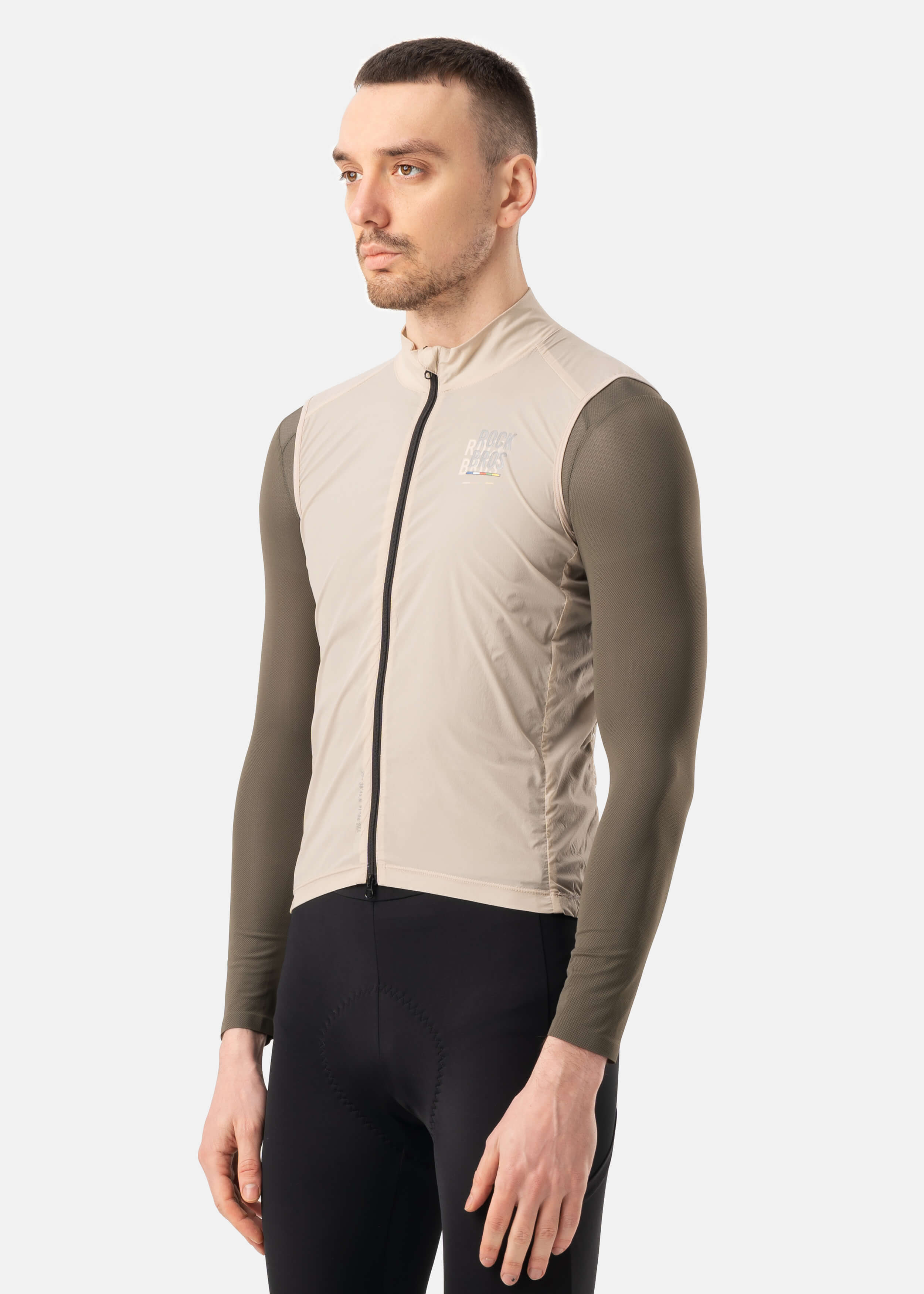 ROCKBROS ROAD-TO-SKY lightweight windproof cycling vest for road biking
#Color_Khaki
