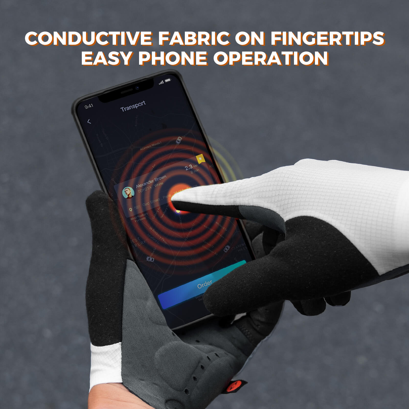 ROCKBROS Road to Sky Long Finger Cycling Gloves with Gel Padding