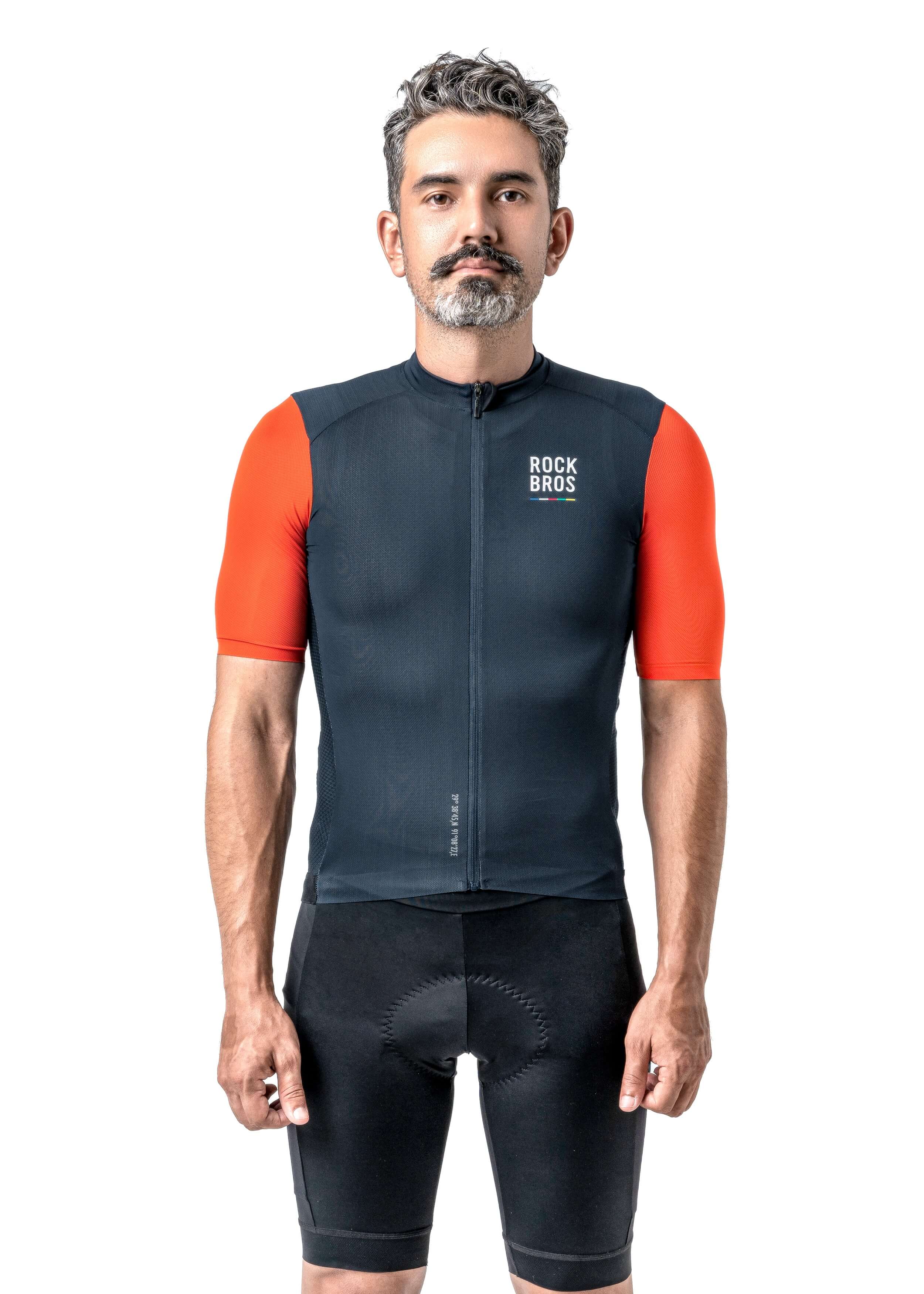 ROCKBROS ROAD-TO-SKY men’s cycling short-sleeved jersey
#Color_Navy Blue