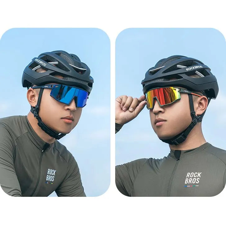 ROCKBROS Road to Sky polarized sports sunglasses with UV400 protection lightweight TR90 frame