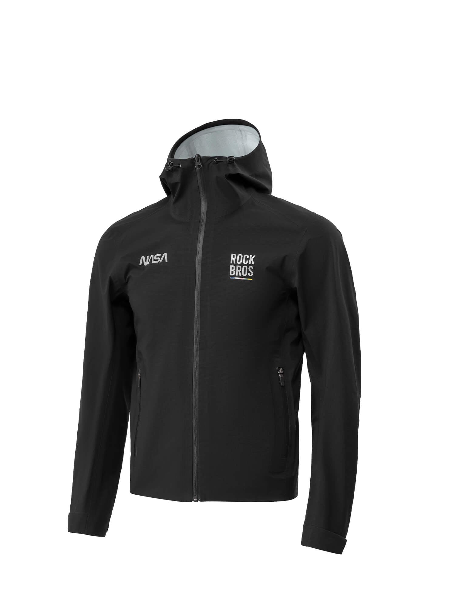 ROCKBROS ROAD-TO-SKY unisex waterproof cycling rain jacket, windproof bike coat for commuting and outdoor riding
#Color_Black
