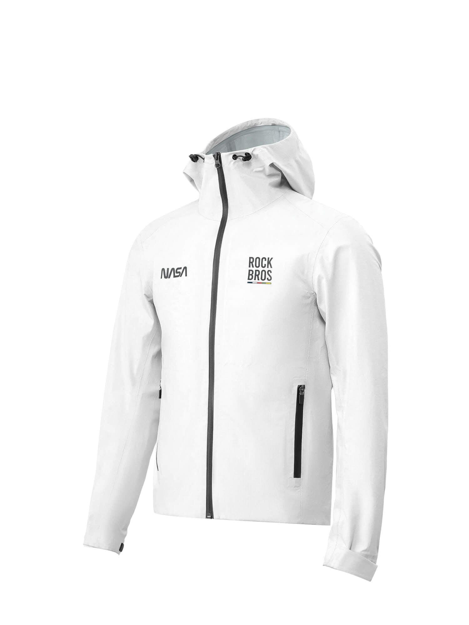ROCKBROS ROAD-TO-SKY unisex waterproof cycling rain jacket, windproof bike coat for commuting and outdoor riding
#Color_White