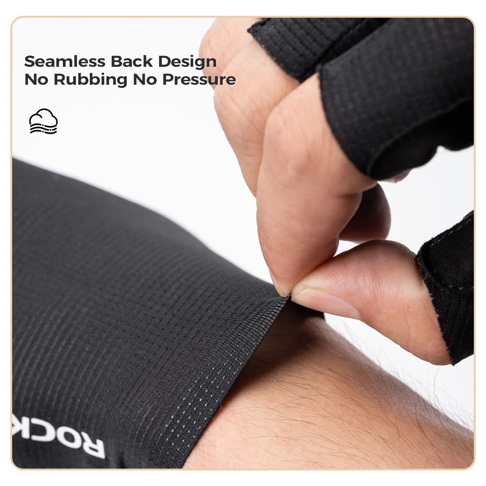 rockbros solid color full finger cycling gloves breathable anti-slip touchscreen lightweight for commuting training