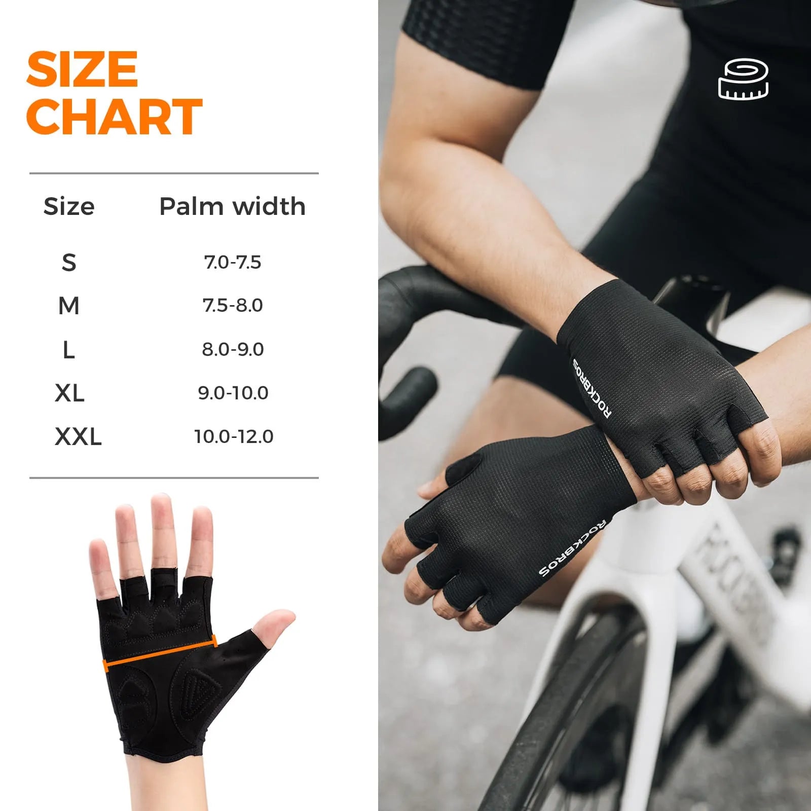 rockbros solid color short finger cycling gloves breathable anti-slip lightweight for commuting training and daily riding