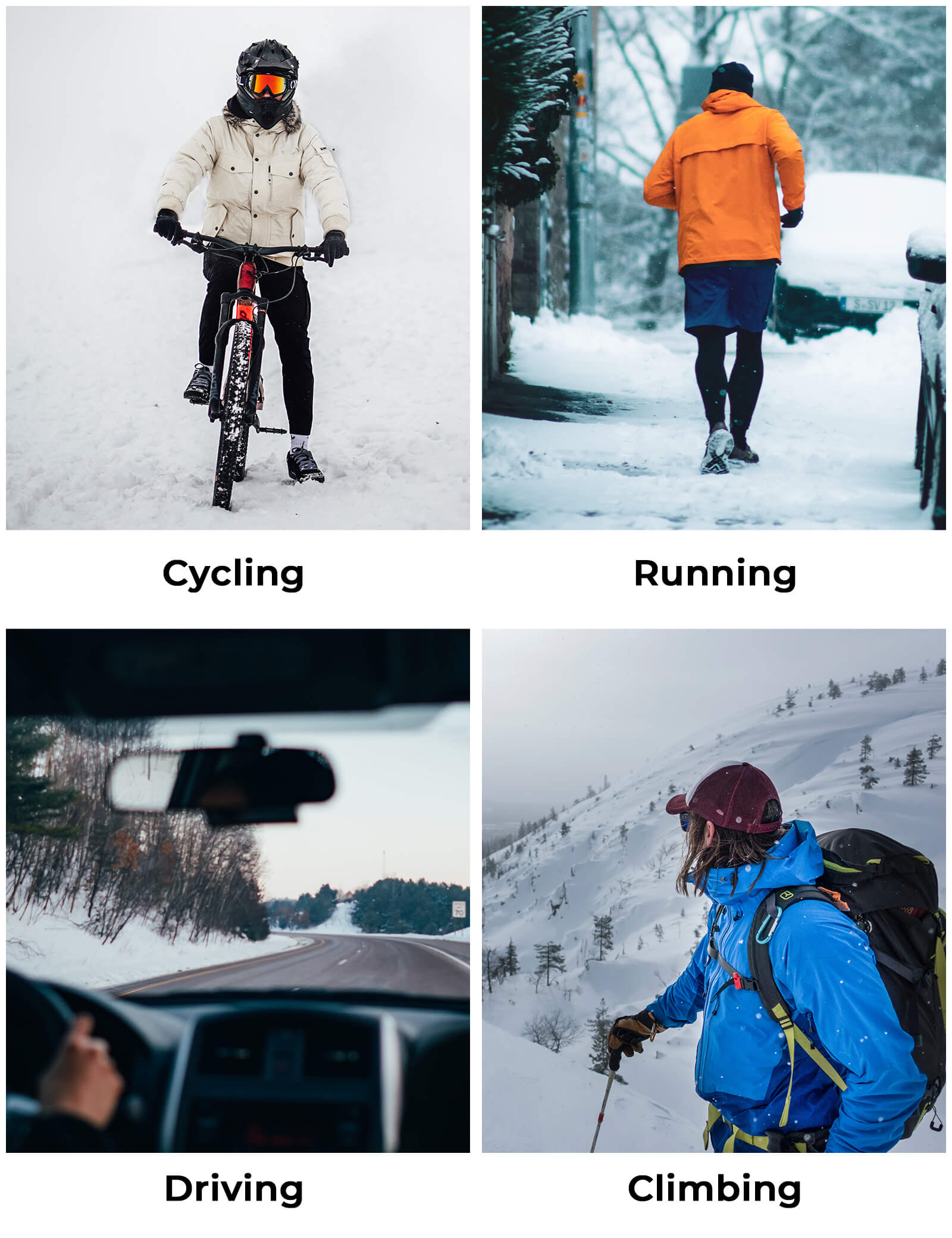 ROCKBROS S400 outdoor winter sports gloves suitable for cycling, running, and fitness training