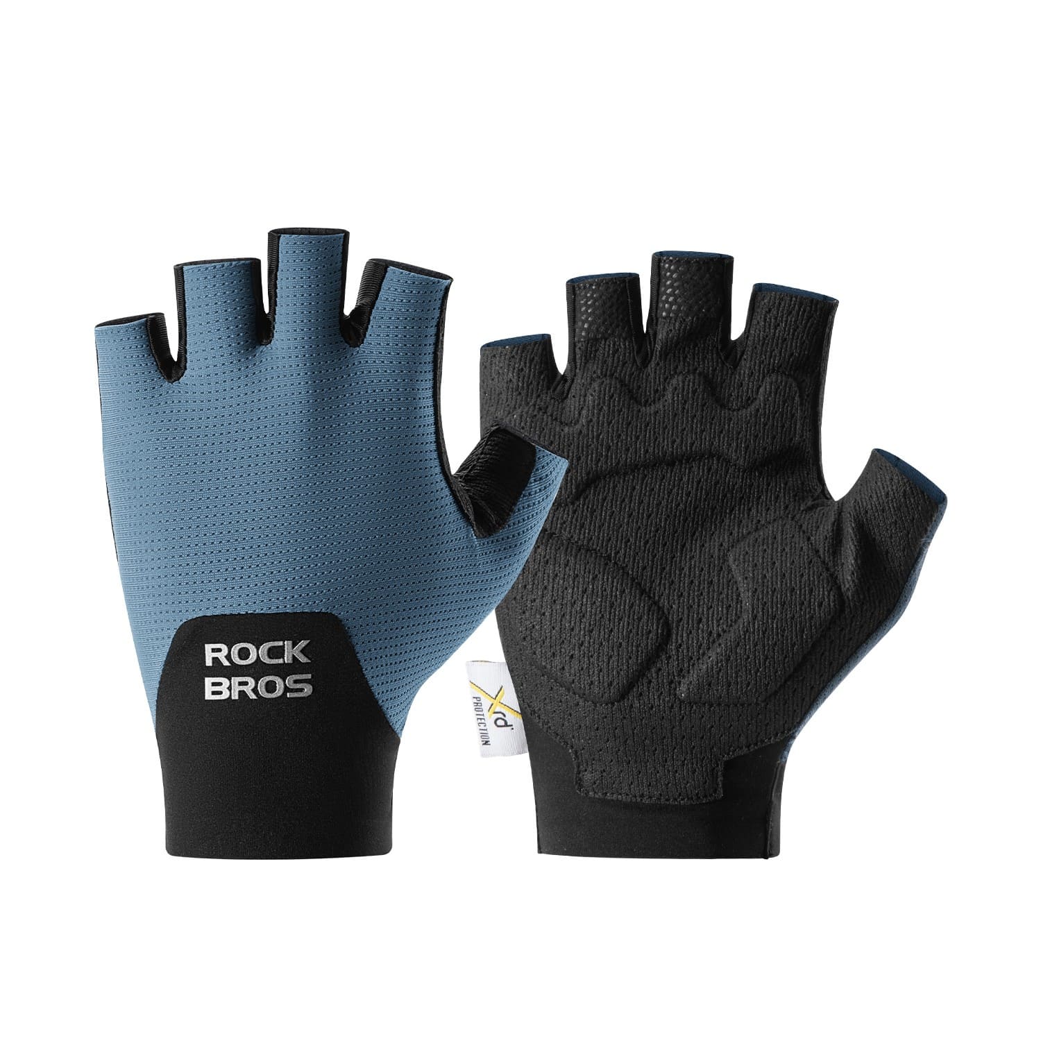 rockbros minimalist half finger cycling gloves breathable anti-slip for road cycling and daily riding
#Color_Blue