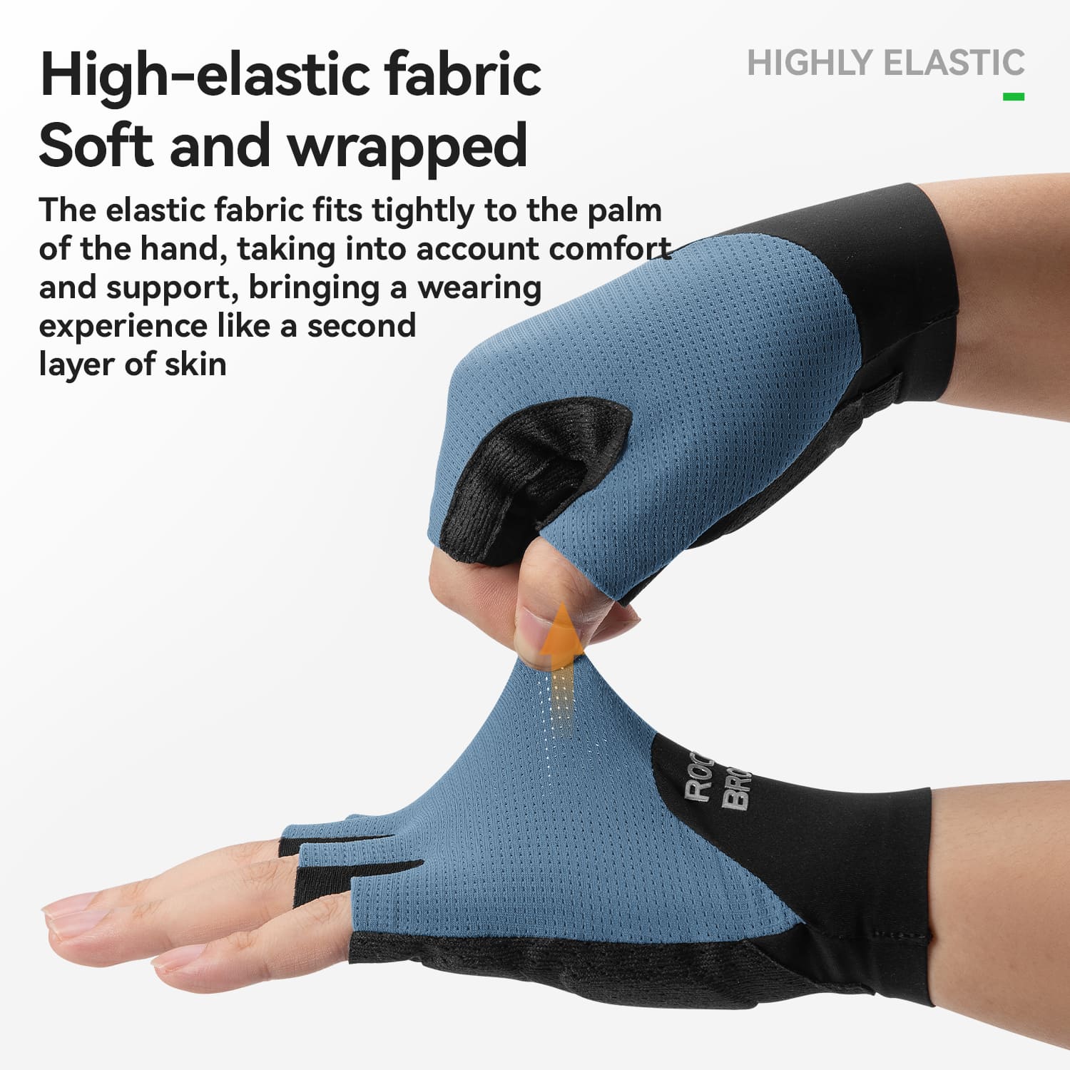 rockbros minimalist half finger cycling gloves breathable anti-slip for road cycling and daily riding