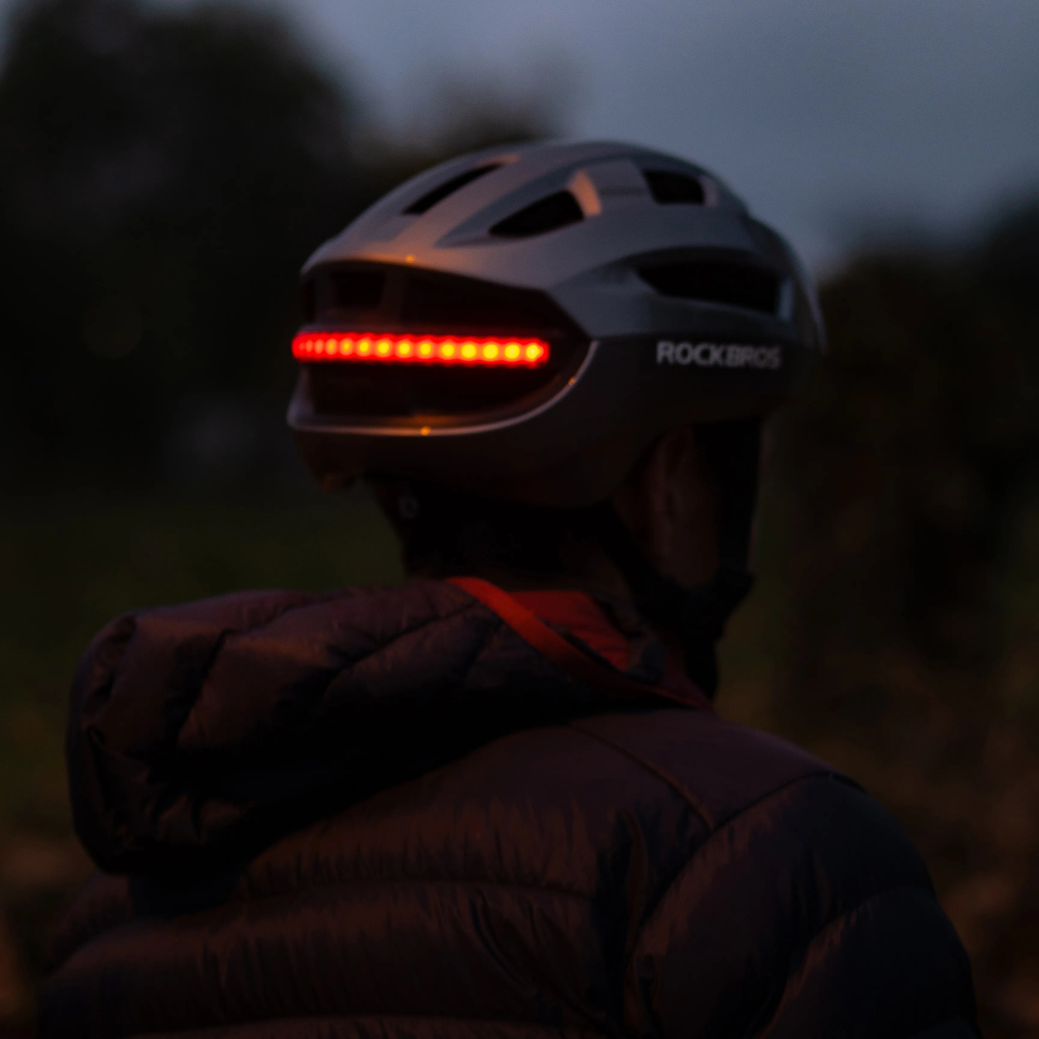ROCKBROS cycling safety gear for visibility and protection during urban and outdoor riding