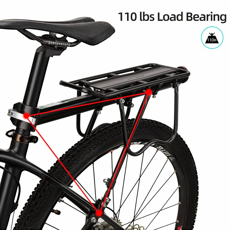 ROCKBROS seatpost mounted bike rear rack with bolt on mount