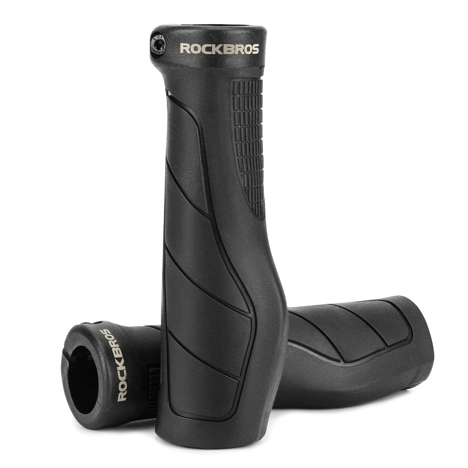 ROCKBROS Shock-Absorbing Gel Bike Grips with Ergonomic Palm Support for Comfortable Cycling