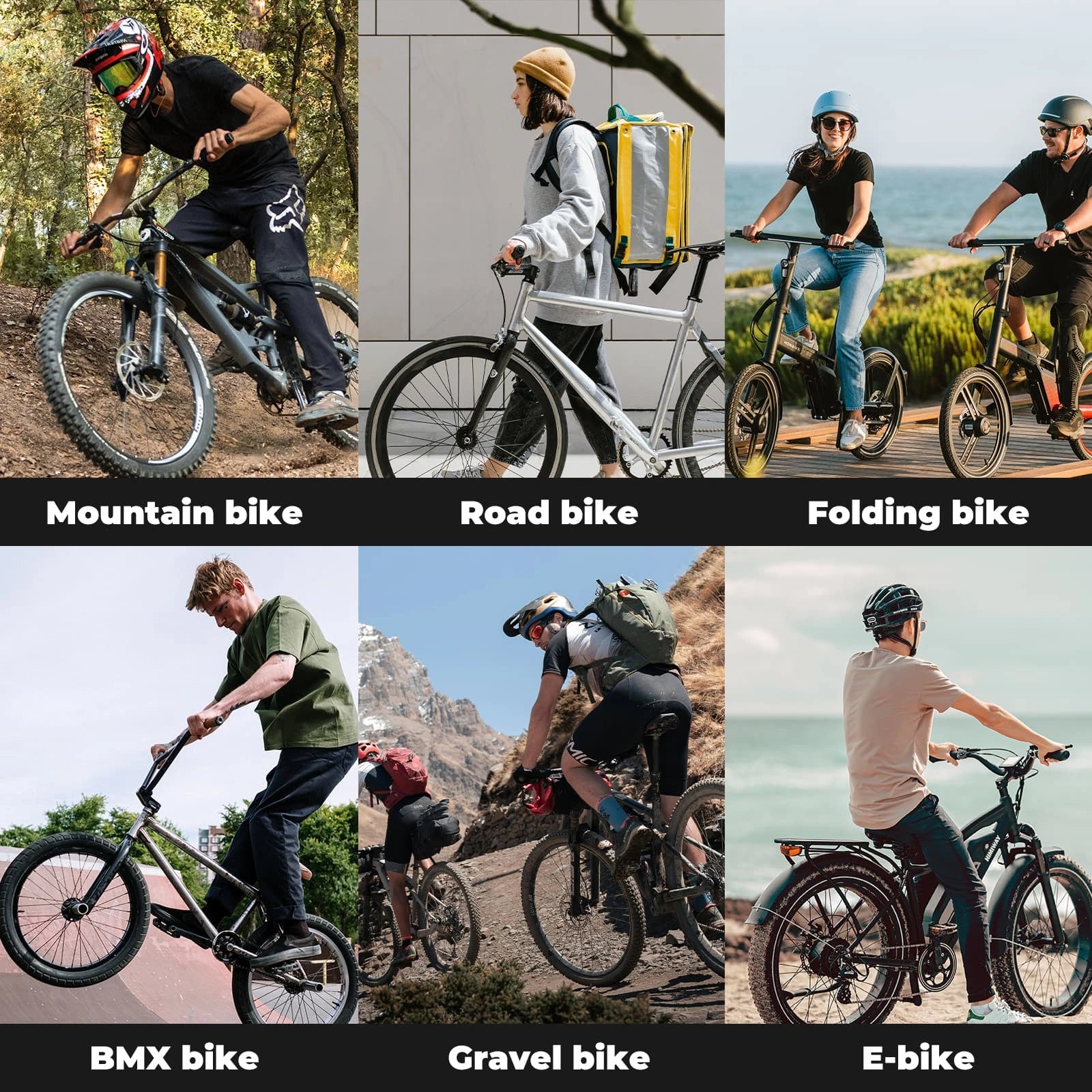 ROCKBROS Shock-Absorbing Gel Bike Grips with Ergonomic Palm Support for Comfortable Cycling