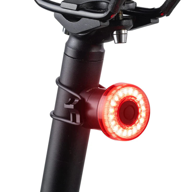 ROCKBROS smart brake-sensing bike tail light for enhanced visibility