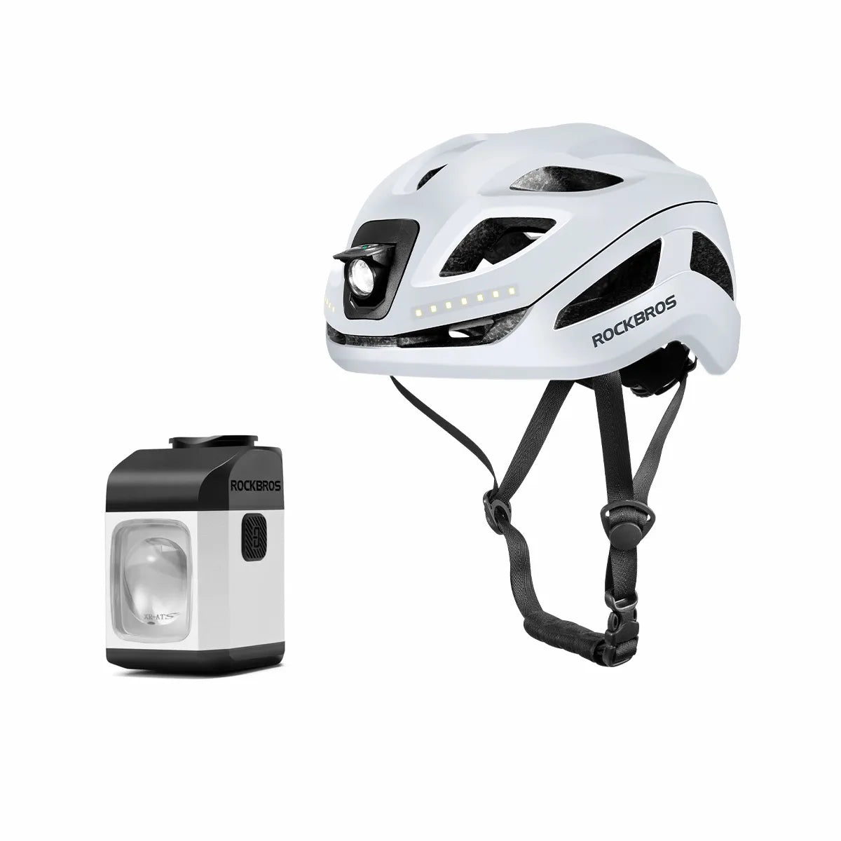 Bike Helmet Light & Front Light Bundle