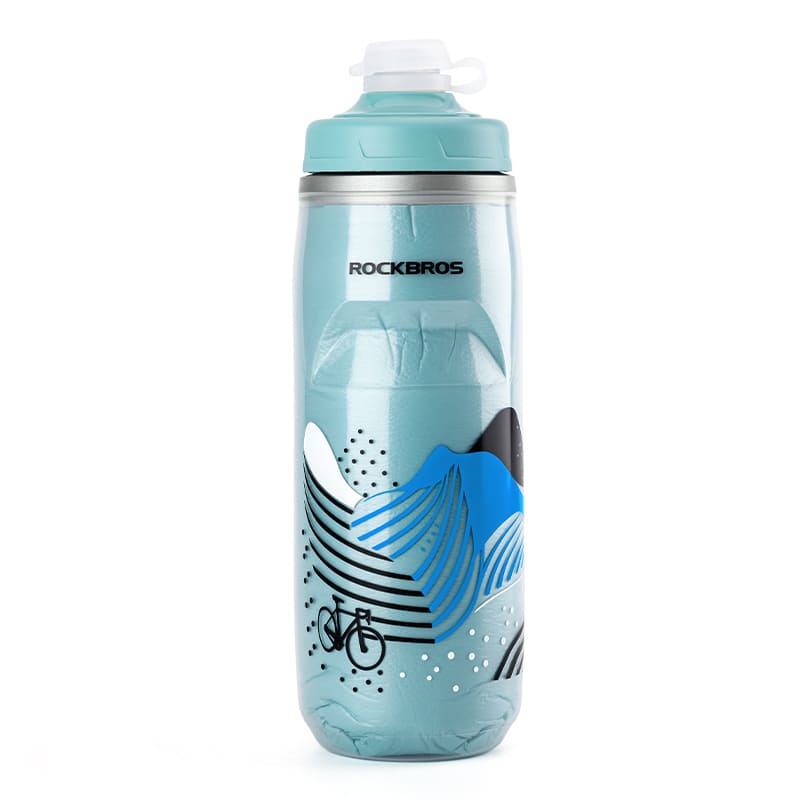 ROCKBROS Insulated PP Bike Water Bottle 620ml Portable Cycling Sports Bottle
#Color_Blue