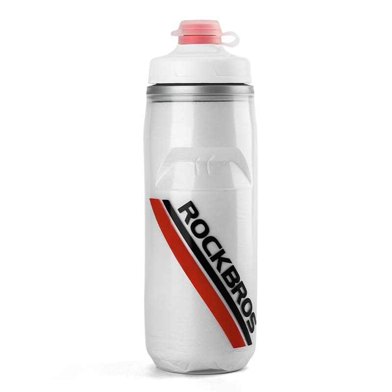 ROCKBROS Insulated PP Bike Water Bottle 620ml Portable Cycling Sports Bottle
#Color_Withe