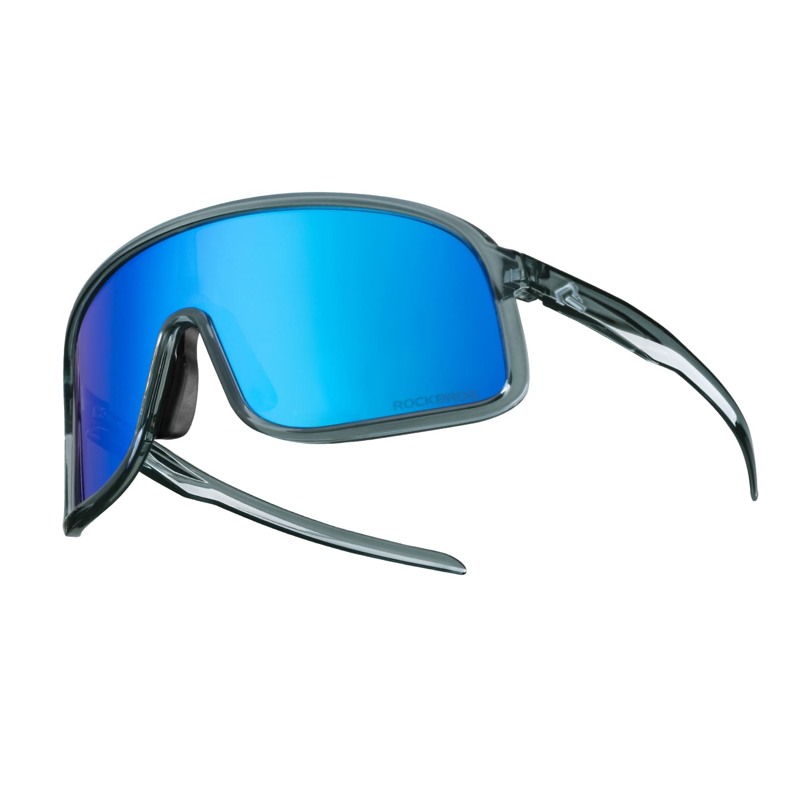 ROCKBROS SP350 polarized cycling glasses in gray blue color
#Color_Gray Blue