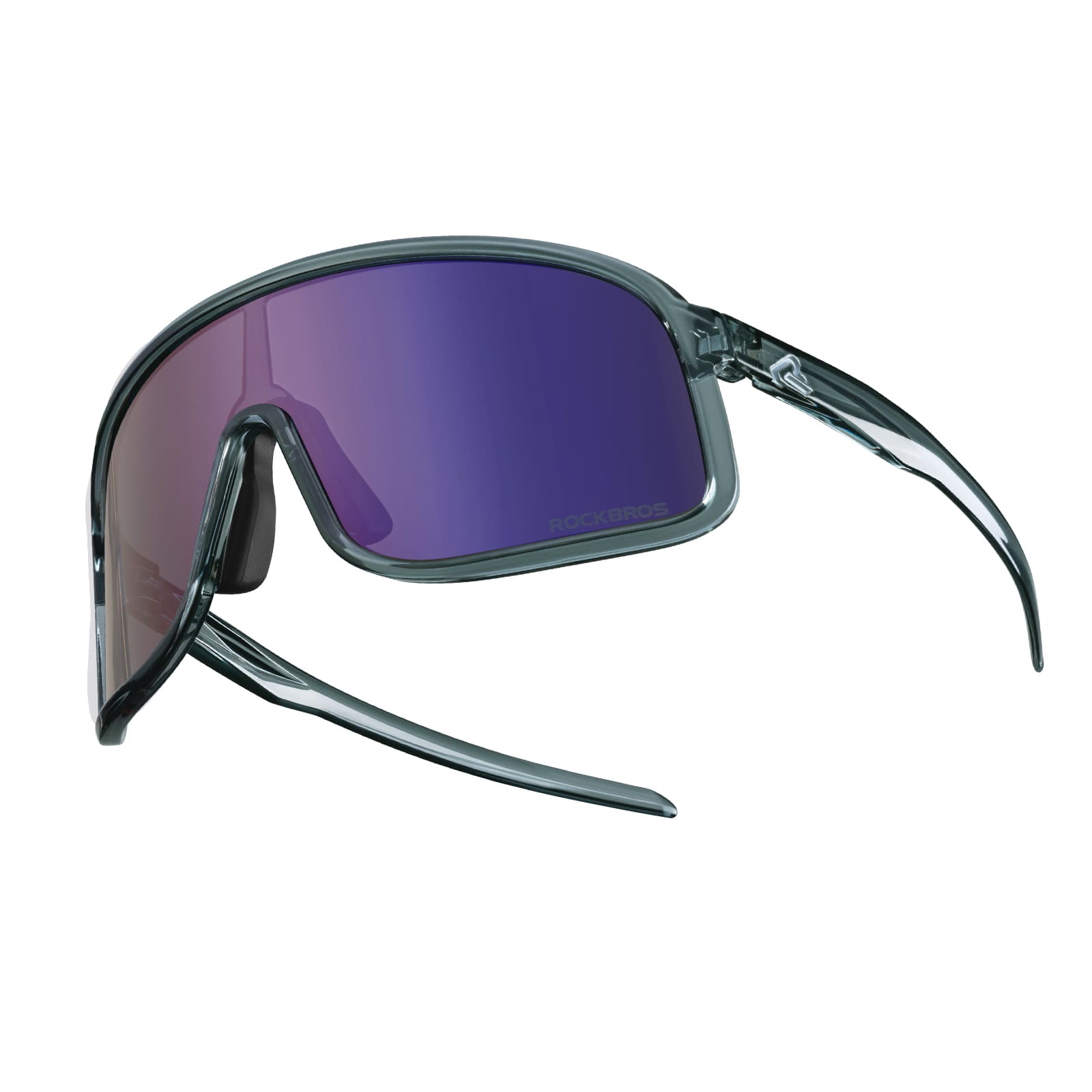 ROCKBROS SP350 polarized cycling glasses in gray purple color
#Color_Gray Purple
