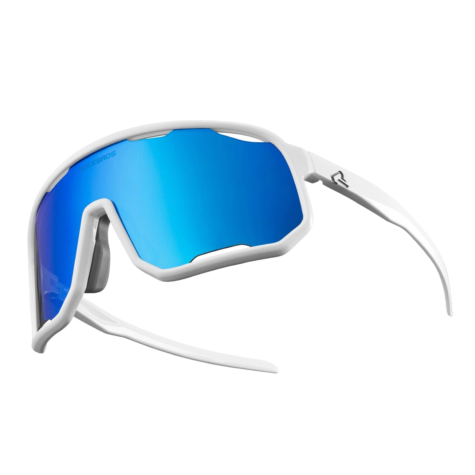 ROCKBROS SP351 Windproof Cycling Sunglasses with Polarized UV400 Lenses and Lightweight TR90 Frame
#Color_Glossy White / White Ice Blue Polarized
