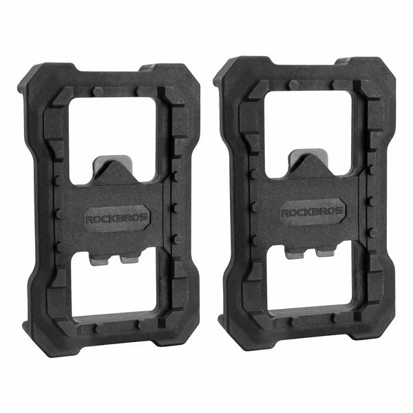 ROCKBROS SPD Clipless to Flat Pedal Adapter with Anti-Slip Studs and Lightweight Nylon Design for MTB Pedals