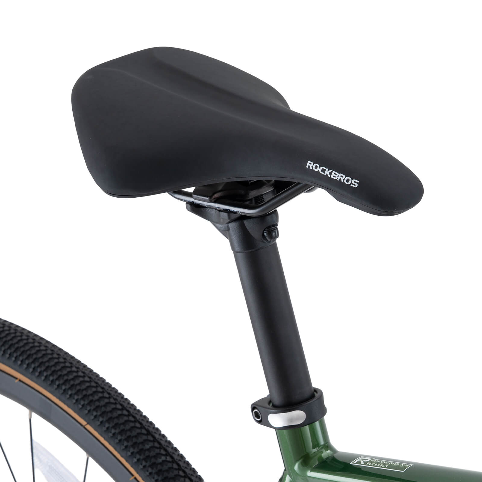 ROCKBROS SPINP2M flat bar road bike with lightweight aluminum frame and Shimano drivetrain for commuting and beginner riders
#Color_Green
