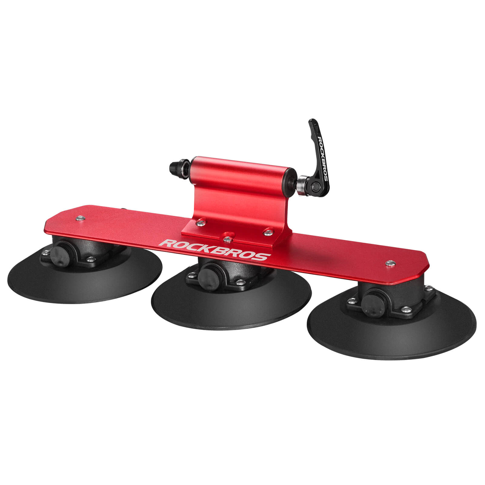 ROCKBROS suction cup bike rack for car roof quick release mount
#Color_1-Bike Red