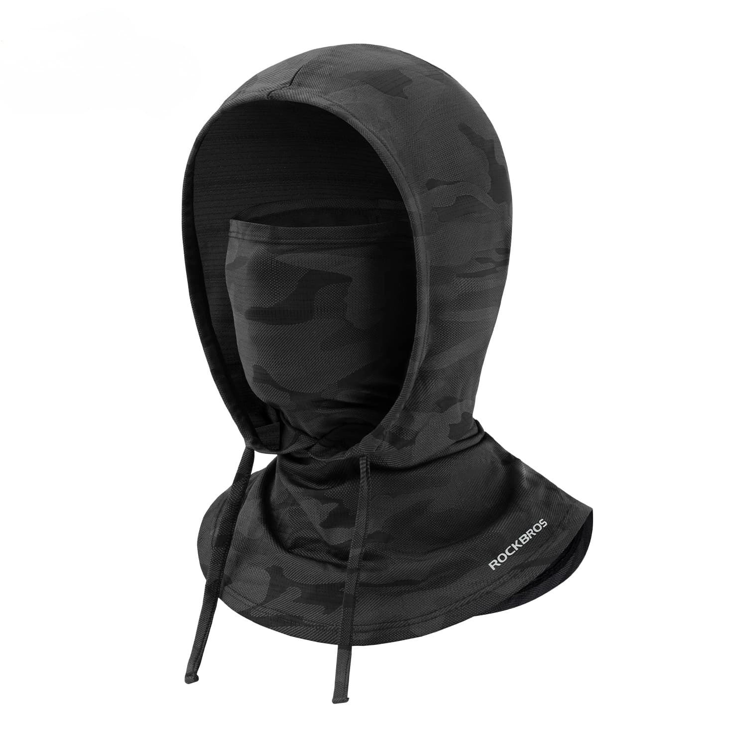 ROCKBROS Ice Silk Sun Protection Balaclava with Breathable Sweat-Wicking Fabric for Summer Cycling
#Color_Dark Black