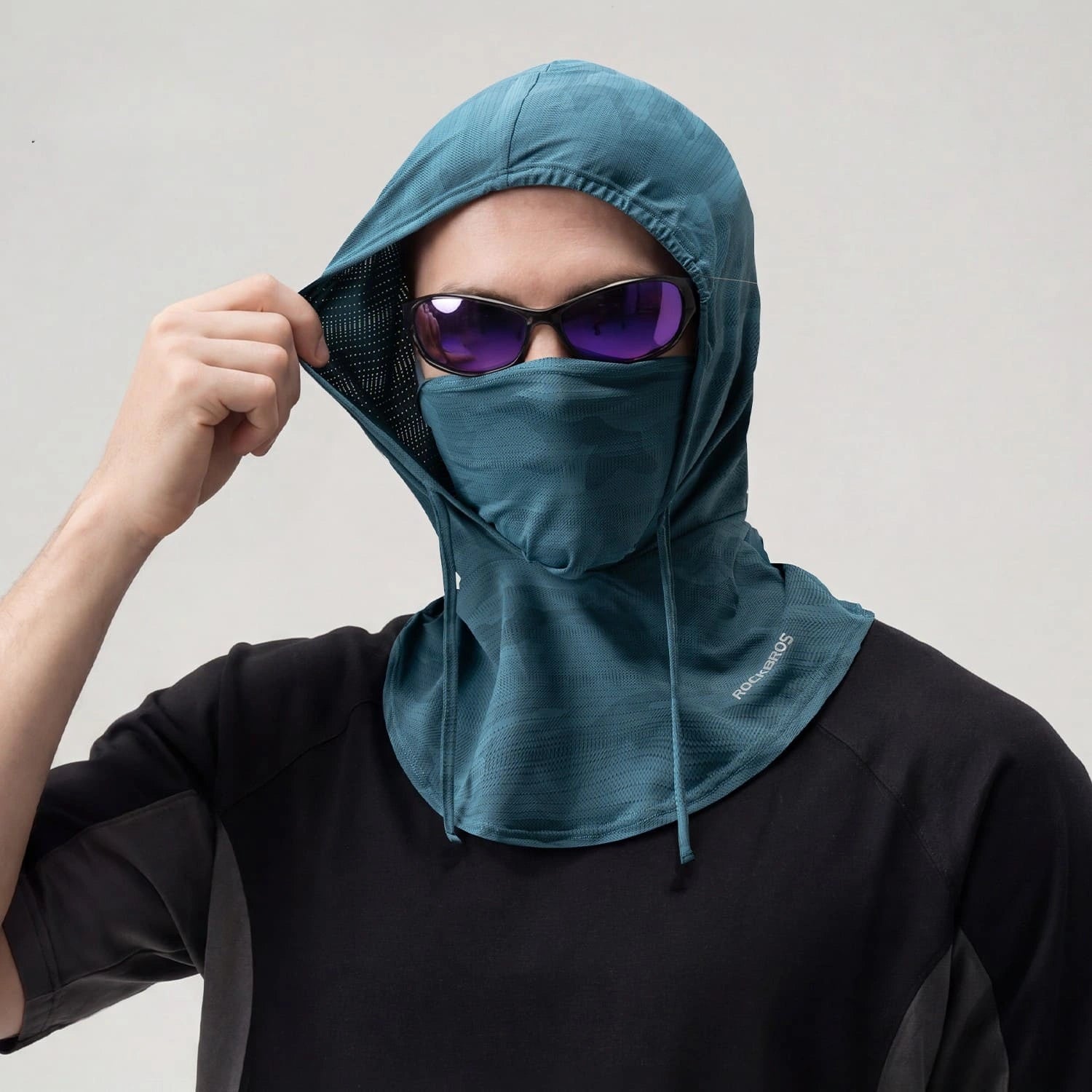 ROCKBROS Ice Silk Sun Protection Balaclava with Breathable Sweat-Wicking Fabric for Summer Cycling