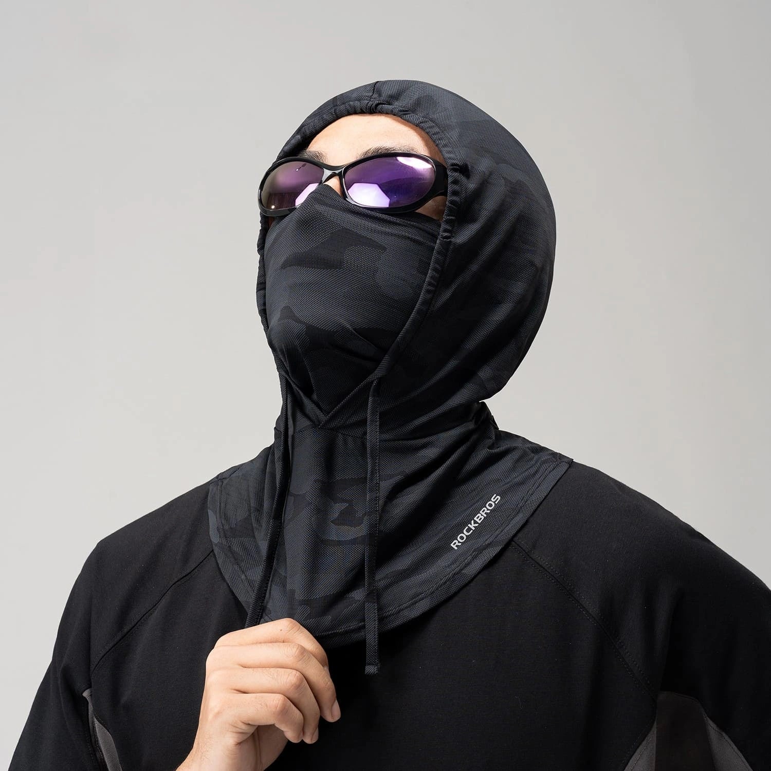 ROCKBROS Ice Silk Sun Protection Balaclava with Breathable Sweat-Wicking Fabric for Summer Cycling