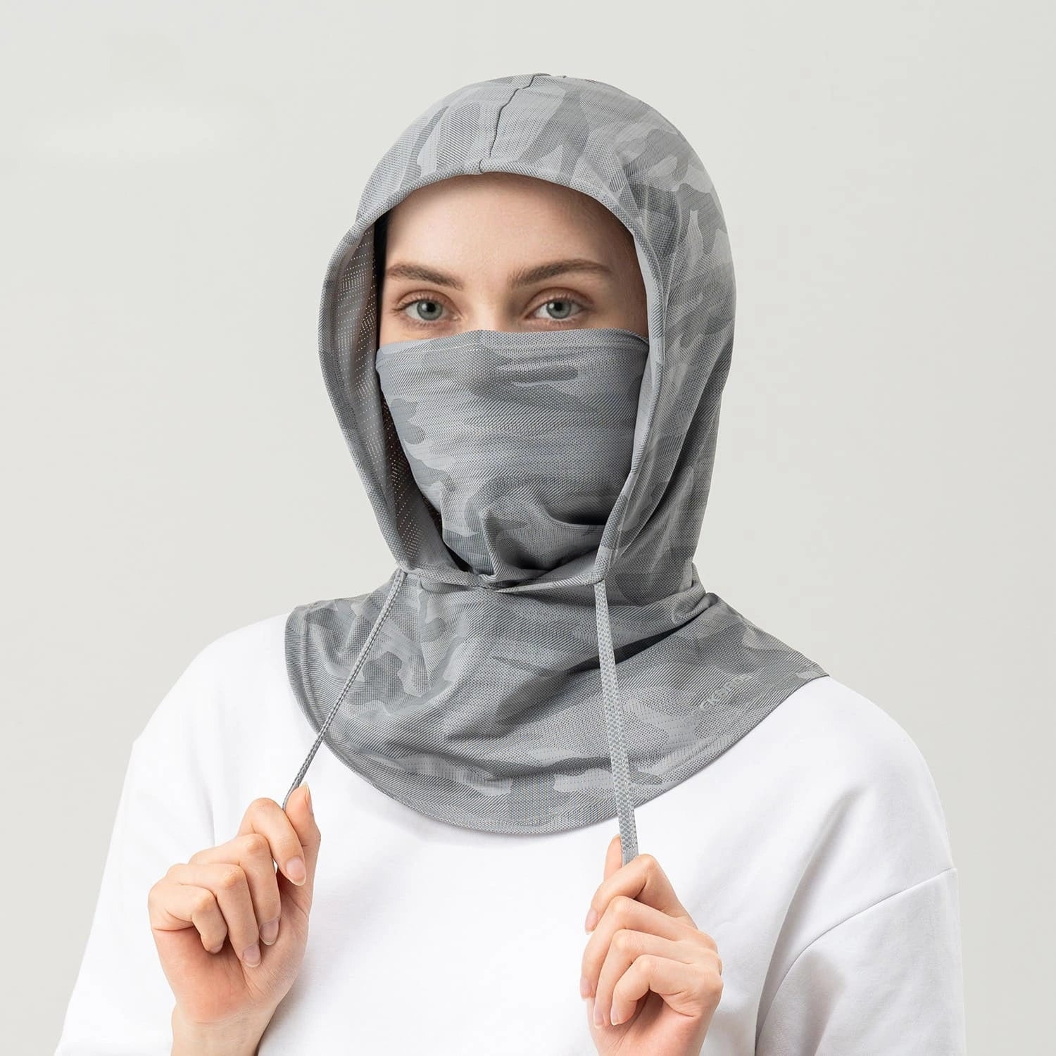 ROCKBROS Ice Silk Sun Protection Balaclava with Breathable Sweat-Wicking Fabric for Summer Cycling