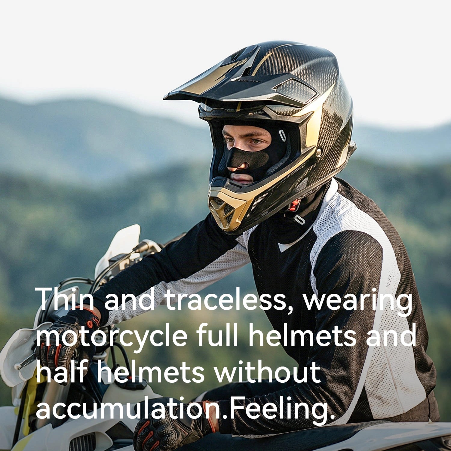 ROCKBROS Ice Silk Seamless Balaclava with UPF50+ Coverage and Breathable Openings for Summer Cycling
