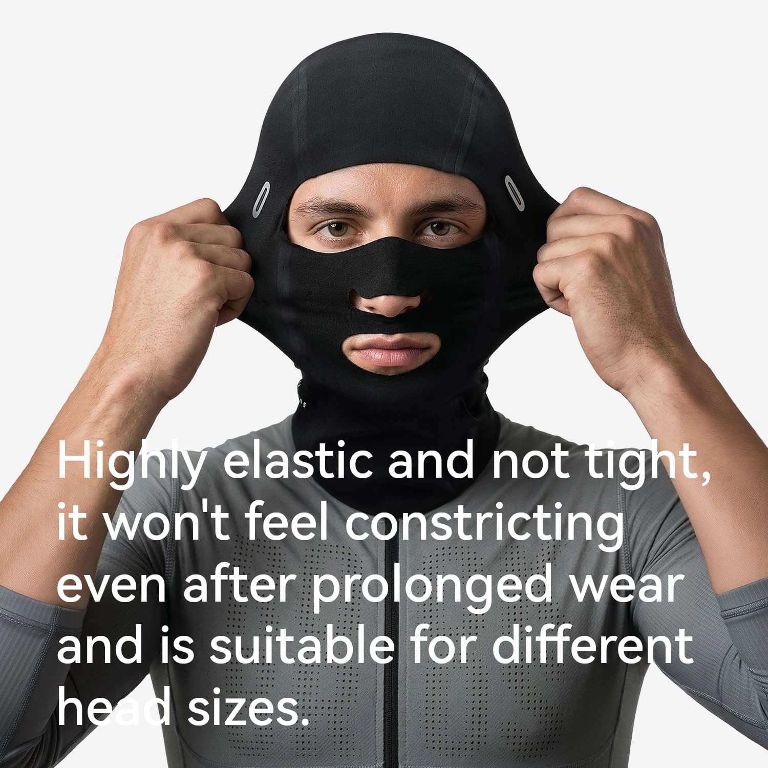 ROCKBROS Ice Silk Seamless Balaclava with UPF50+ Coverage and Breathable Openings for Summer Cycling