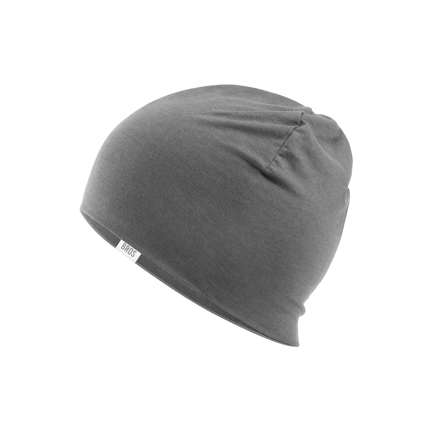 ROCKBROS Tencel Merino Wool Cycling Cap, reversible thermal beanie for winter riding.
#Color_Gray