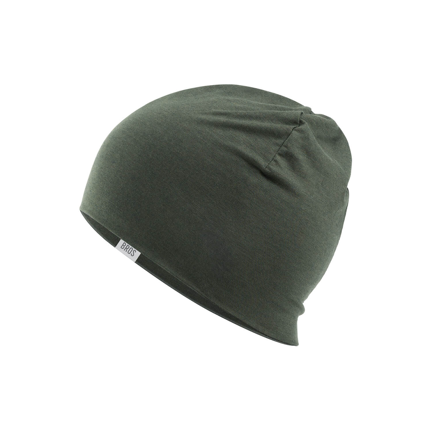 ROCKBROS Tencel Merino Wool Cycling Cap, reversible thermal beanie for winter riding.
#Color_Green