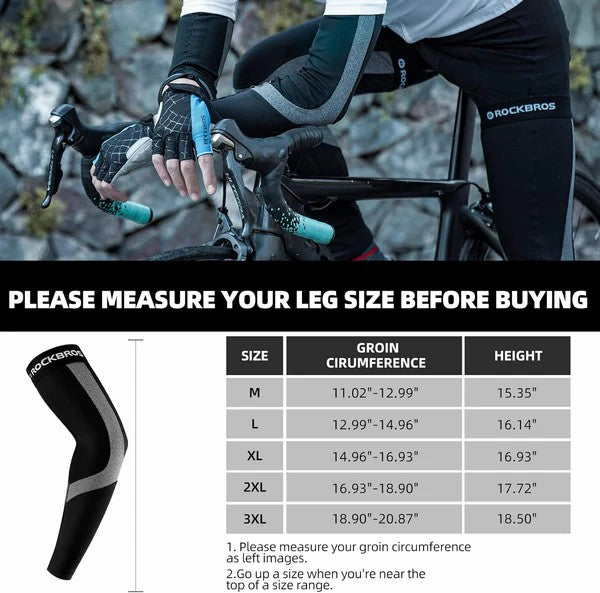 ROCKBROS Thermal Arm Warmers for cycling, running, hiking, and outdoor sports
