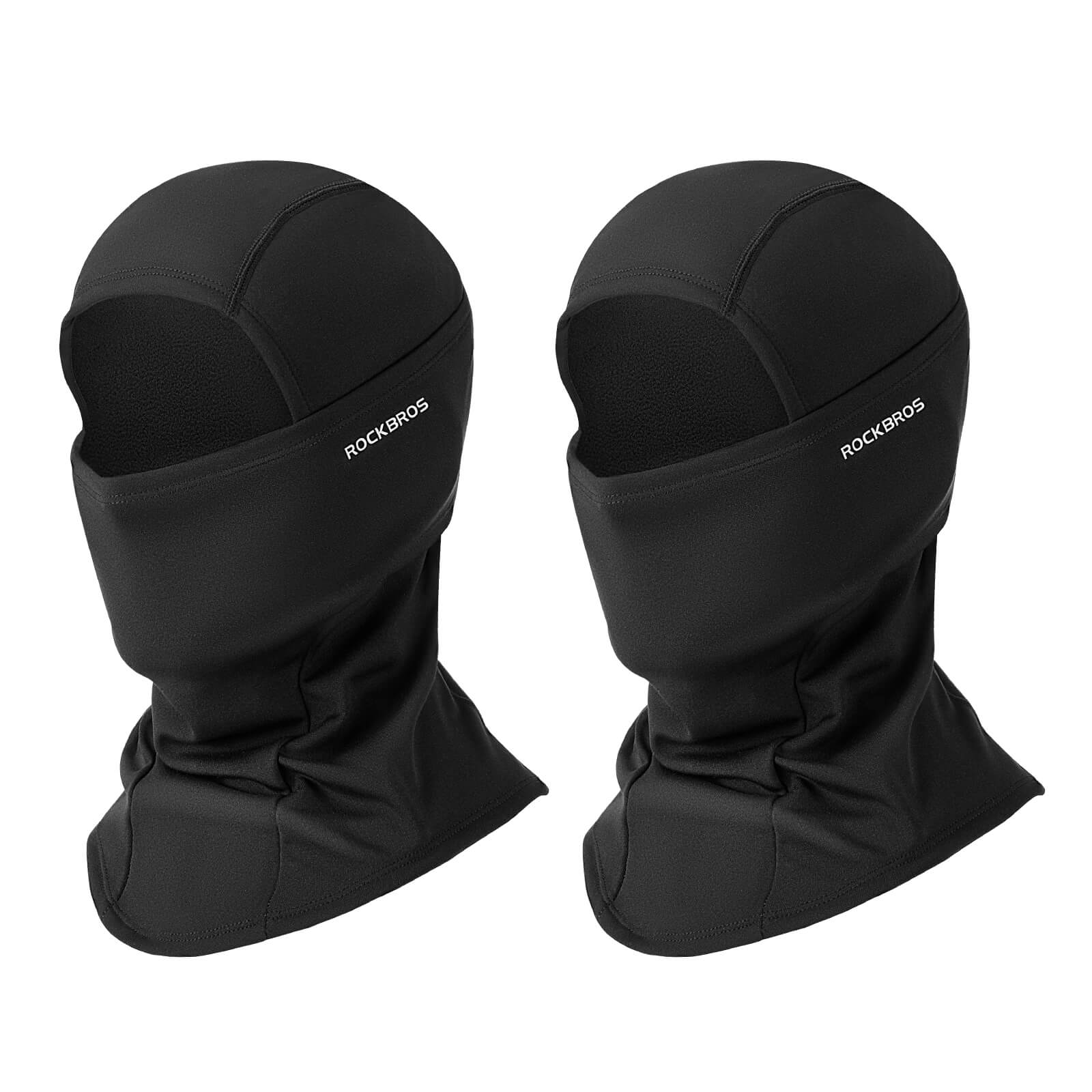 ROCKBROS thermal fleece balaclava ski mask for cold weather outdoor activities
#Color_Black